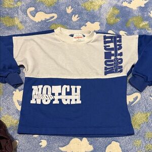 healthtex Blue & White Colorblock Long-Sleeve Crewneck Shirt